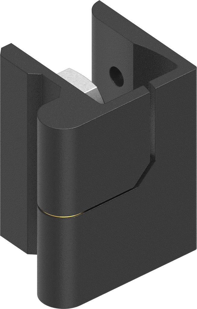 180° Scharnier, Zamak zwart gepoedercoat