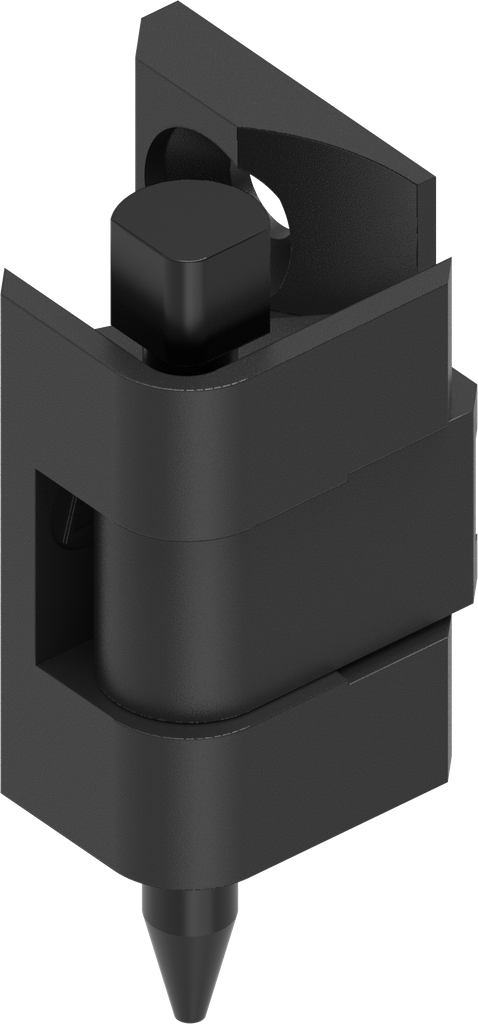 180° Hinge, Polyamide GF black