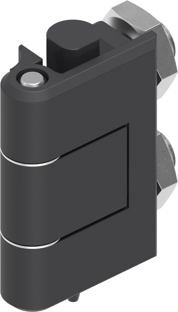 Cerniera 180°, zama nero verniciato a polvere