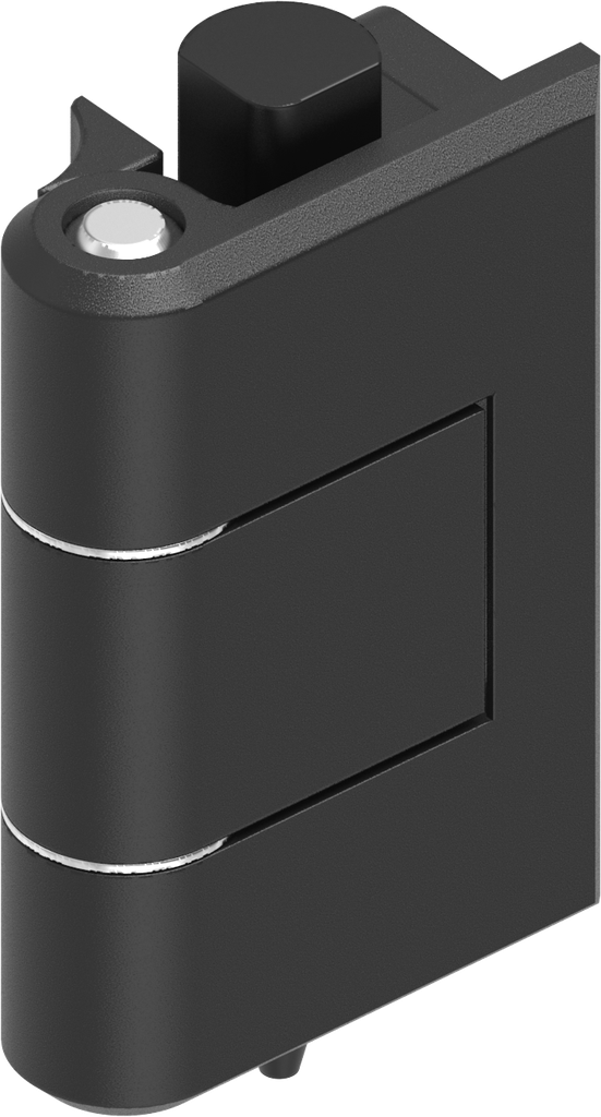 180° Hinge, Zinc die black powder-coated