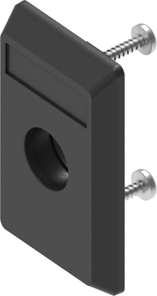 Mostrina corta per quadro, triangolo, Daimler Benz e intaglio, poliammide GF nero