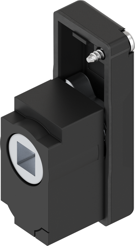 modulo con inserto quadro incassato 8, poliammide GF nero