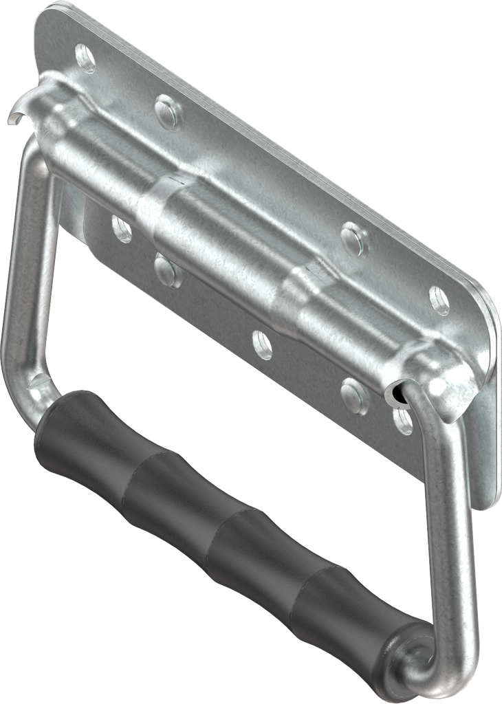 Asa plegable con resorte de torsión, acero galvanizado DS más Top Coat