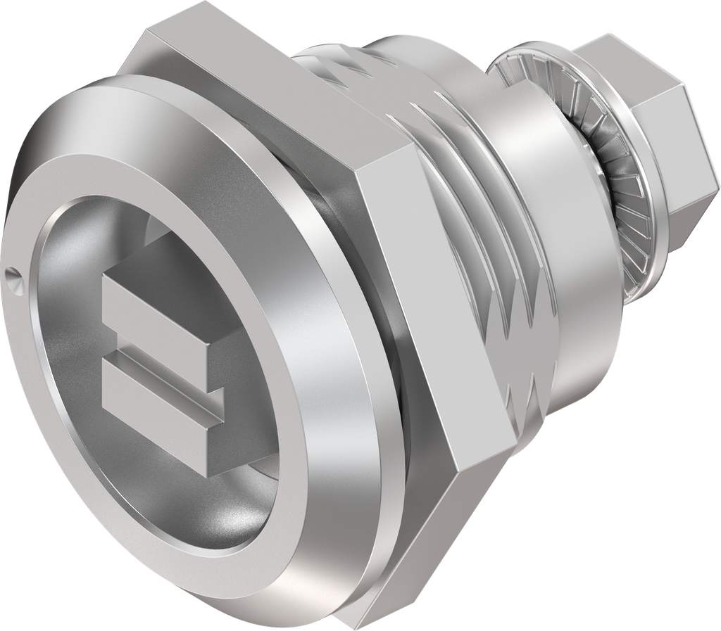 quart de tour, version ferroviaire avec marquage, inox AISI 303