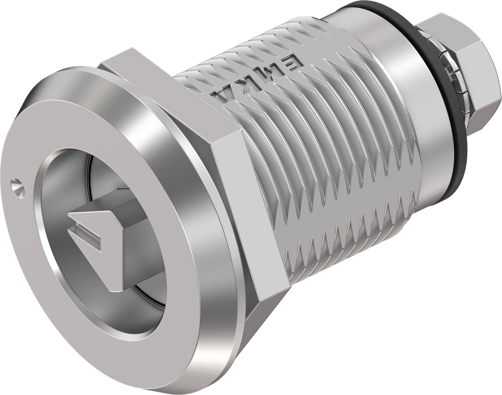 Compression latch triangular 8 with marking, right version, Stainless steel AISI 316