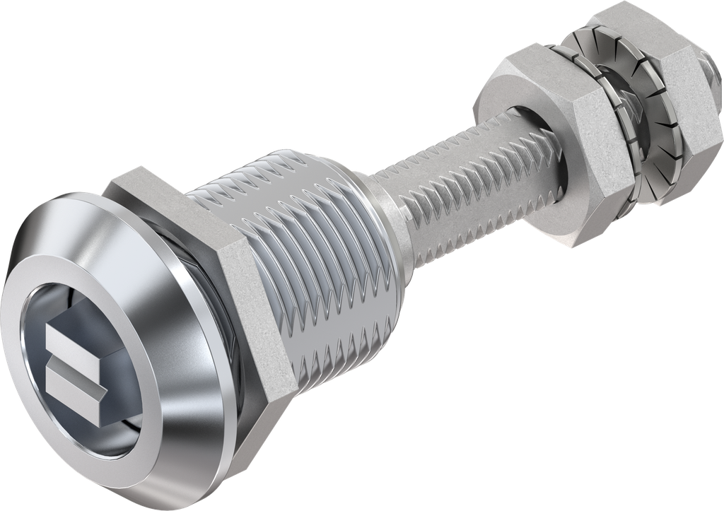 verrou à compression avec hauteur de came réglable, version ferroviaire, zamak chromé